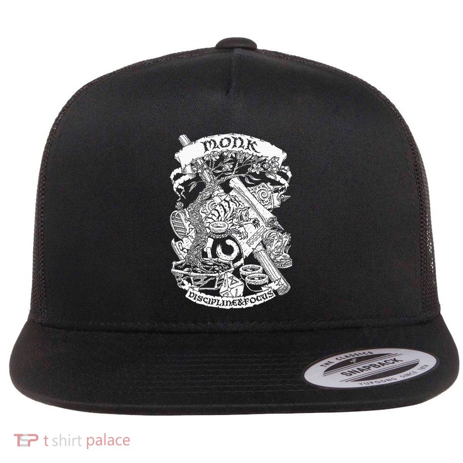 Fantasy Role Playing Game Monk Flatbill Hat