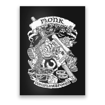 Fantasy Role Playing Game Monk Poster