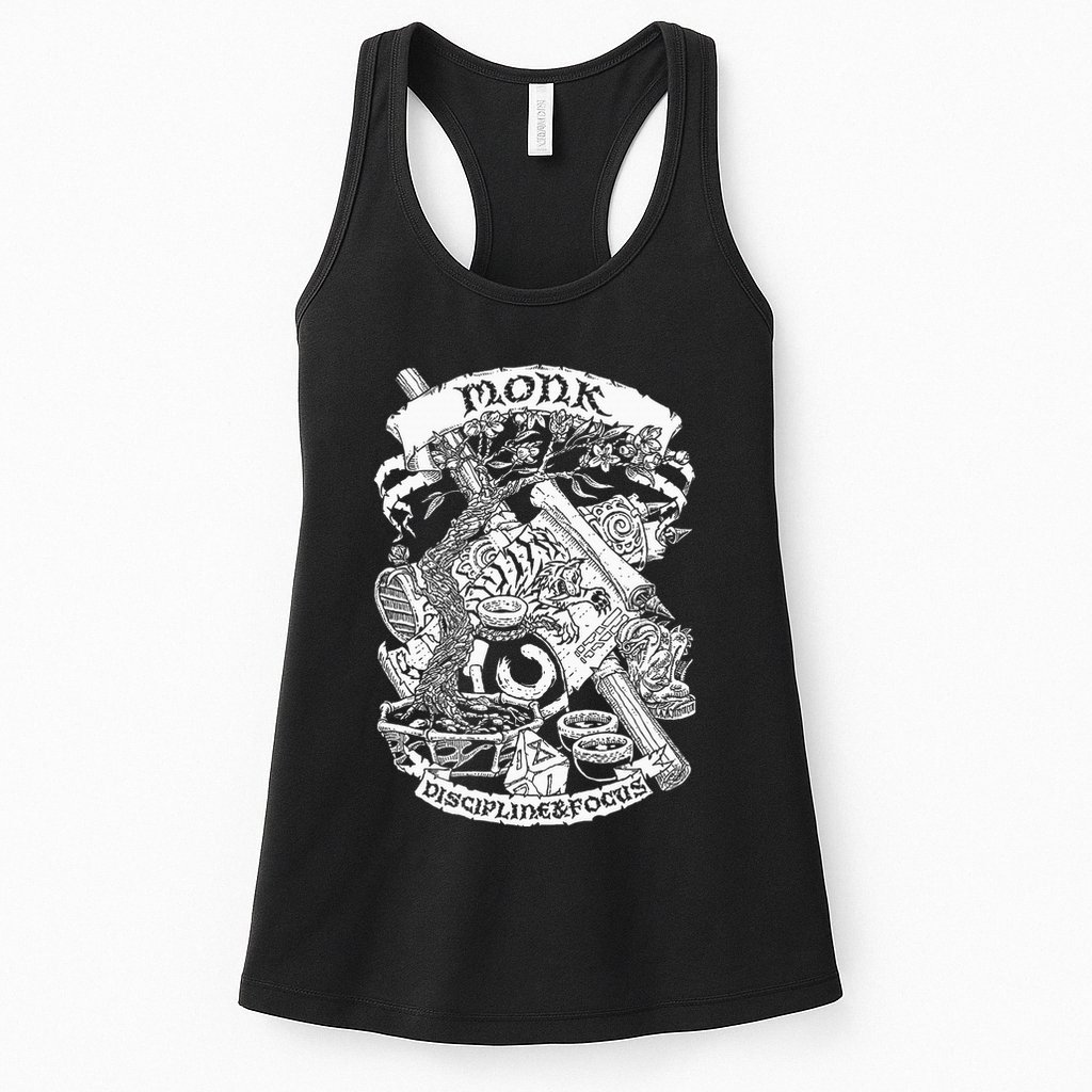 Fantasy Role Playing Game Monk Womens Tank Top