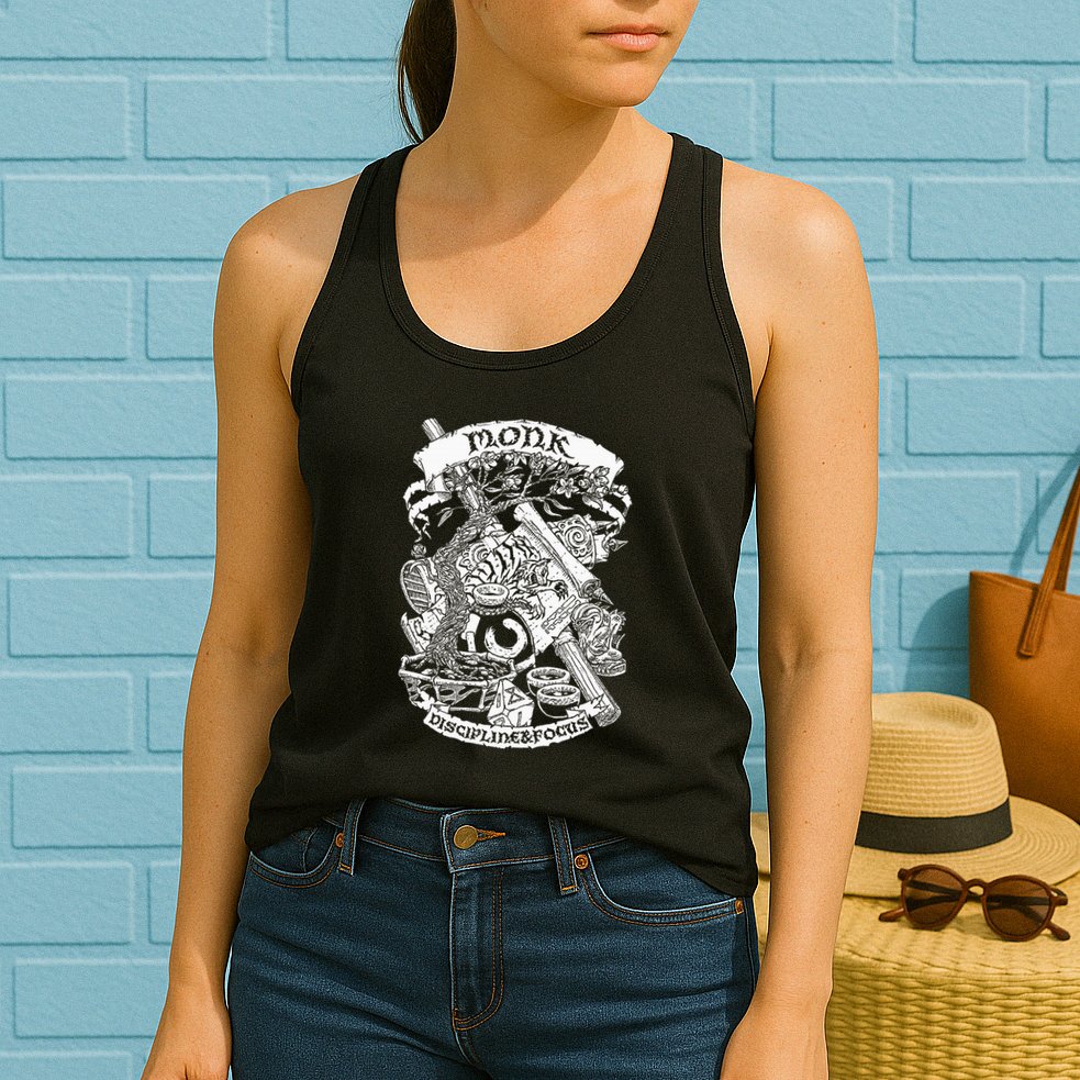 Fantasy Role Playing Game Monk Womens Tank Top