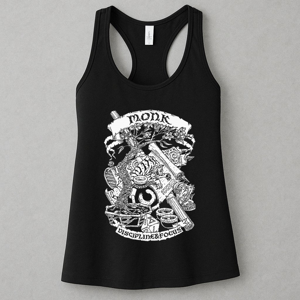 Fantasy Role Playing Game Monk Womens Tank Top
