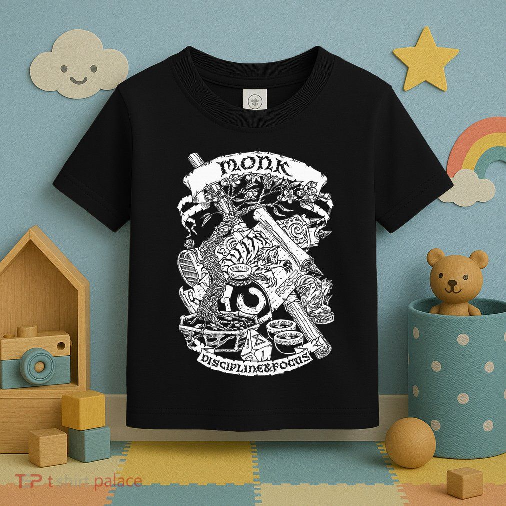 Fantasy Role Playing Game Monk Toddler T-Shirt
