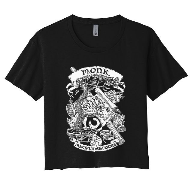 Fantasy Role Playing Game Monk Crop Top