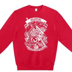 Fantasy Role Playing Game Monk Premium Crewneck Sweatshirt