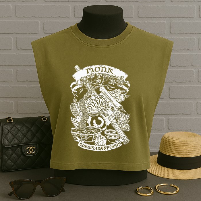 Fantasy Role Playing Game Monk Garment-Dyed Women's Muscle Tee