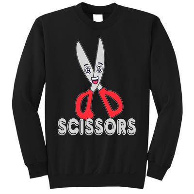 Funny Rock Paper Scissors Halloween Group Costume Sweatshirt