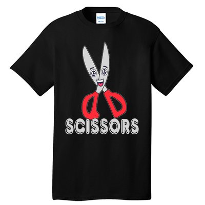 Funny Rock Paper Scissors Halloween Group Costume Tall T-Shirt