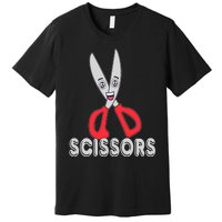 Funny Rock Paper Scissors Halloween Group Costume Premium T-Shirt