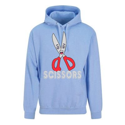 Funny Rock Paper Scissors Halloween Group Costume Unisex Surf Hoodie