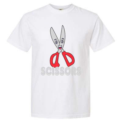 Funny Rock Paper Scissors Halloween Group Costume Garment-Dyed Heavyweight T-Shirt