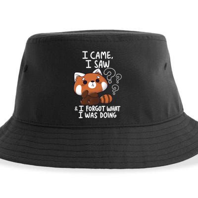 Forgetful Red Panda Sustainable Bucket Hat