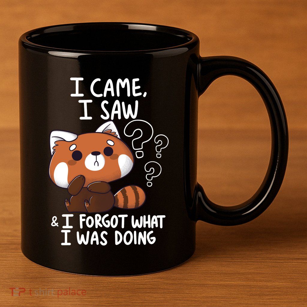 Forgetful Red Panda 11oz C Handle Ceramic Mug