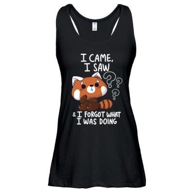 Forgetful Red Panda Ladies Essential Flowy Tank