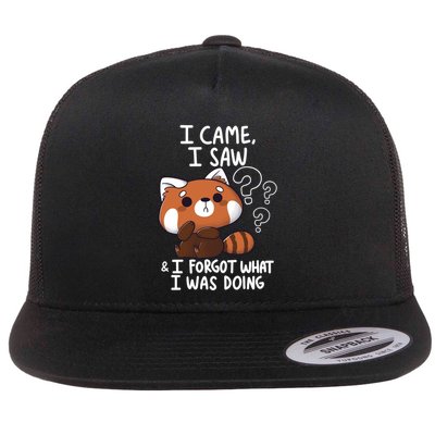 Forgetful Red Panda Flatbill Hat
