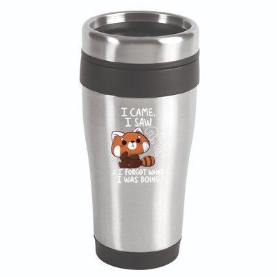 Forgetful Red Panda 16oz Travel Tumbler
