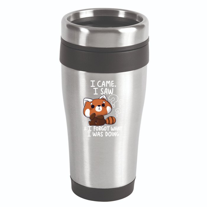 Forgetful Red Panda 16oz Travel Tumbler