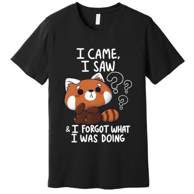 Forgetful Red Panda Premium T-Shirt