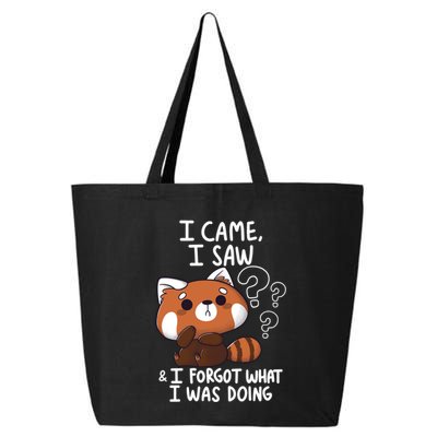 Forgetful Red Panda 25L Jumbo Tote