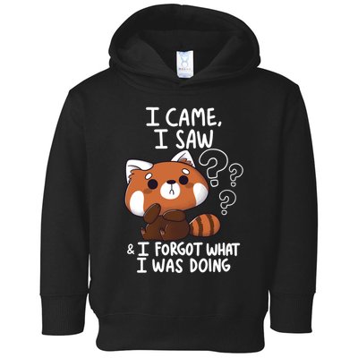Forgetful Red Panda Toddler Hoodie