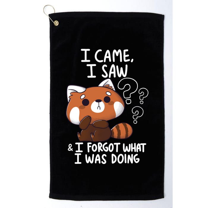 Forgetful Red Panda Golf Towel
