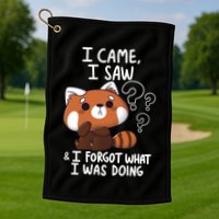 Forgetful Red Panda Golf Towel