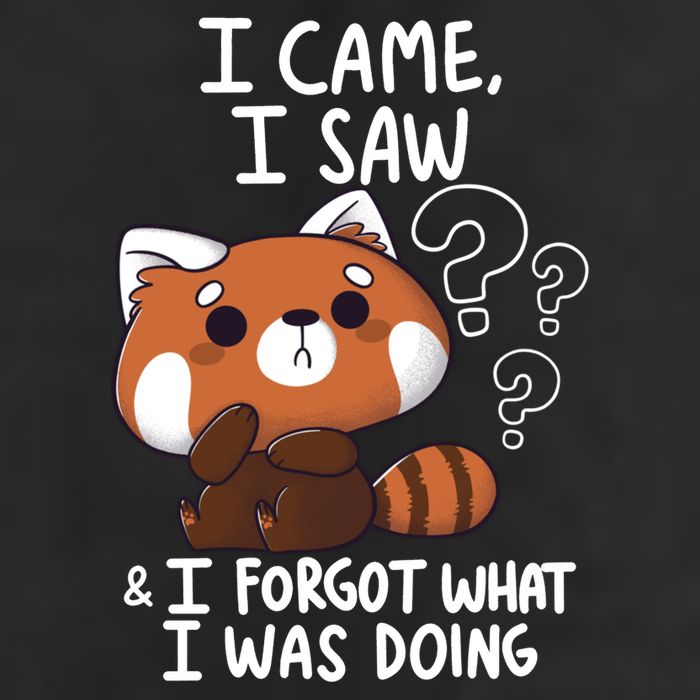 Forgetful Red Panda Golf Towel