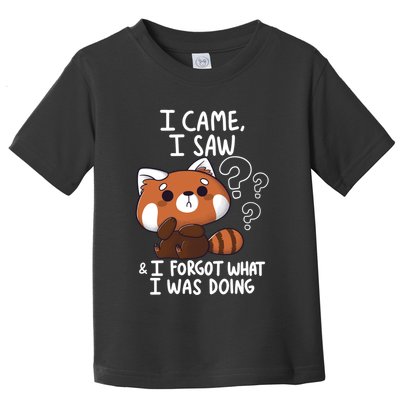 Forgetful Red Panda Toddler T-Shirt