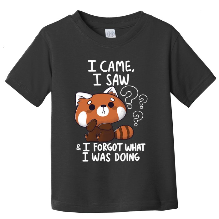 Forgetful Red Panda Toddler T-Shirt