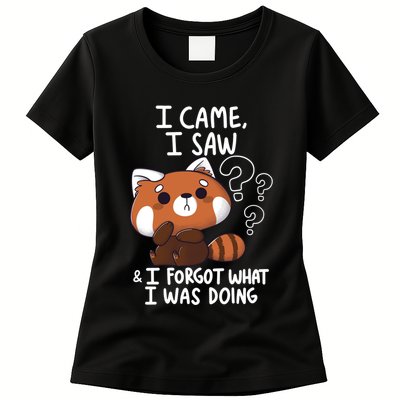 Forgetful Red Panda Womens T-Shirt