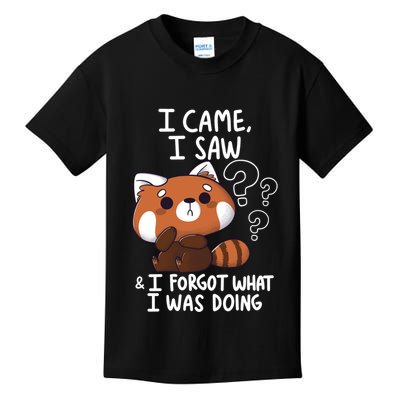 Forgetful Red Panda Kids T-Shirt