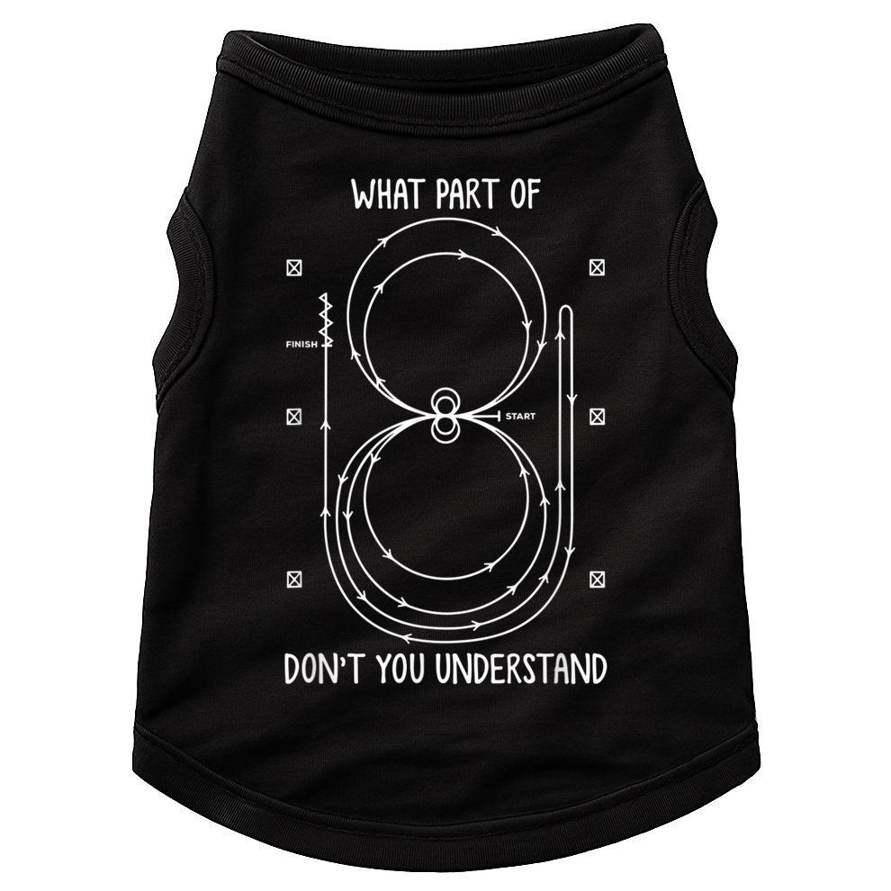 Funny Reining Pattern Western Horse Riding Equestrian Doggie Tank