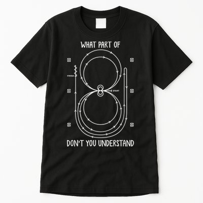 Funny Reining Pattern Western Horse Riding Equestrian Tall T-Shirt