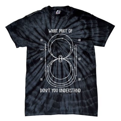 Funny Reining Pattern Western Horse Riding Equestrian Tie-Dye T-Shirt