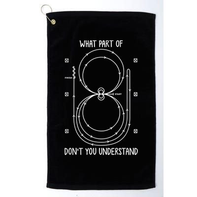 Funny Reining Pattern Western Horse Riding Equestrian Golf Towel