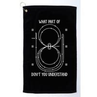 Funny Reining Pattern Western Horse Riding Equestrian Golf Towel