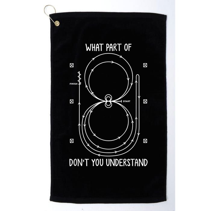 Funny Reining Pattern Western Horse Riding Equestrian Golf Towel