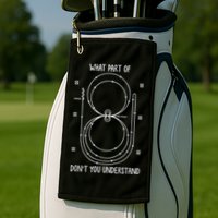 Funny Reining Pattern Western Horse Riding Equestrian Golf Towel