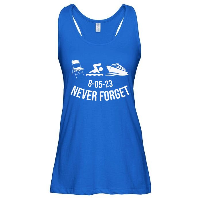 Funny River Pontoon Viral Boat Brawl Meme Alabama Boat Fight Ladies Essential Flowy Tank