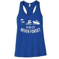 Funny River Pontoon Viral Boat Brawl Meme Alabama Boat Fight Women's Racerback Tank