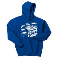 Funny River Pontoon Viral Boat Brawl Meme Alabama Boat Fight Kids Hoodie