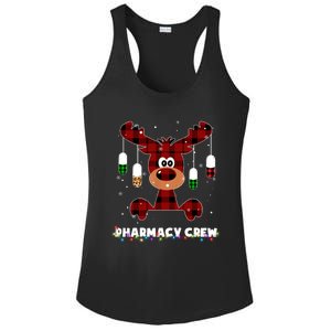 Funny Red Plaid Reindeer Pharmacy Crew Christmas Gift Great Gift Ladies PosiCharge Competitor Racerback Tank