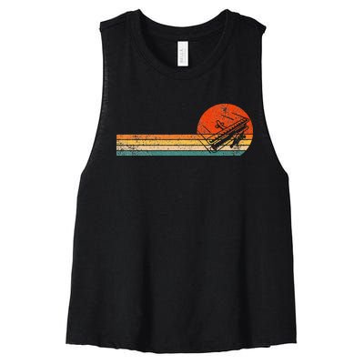 Funny Rc Plane Model Airplane Pilot Rc Airplane Retro Women's Racerback Cropped Tank