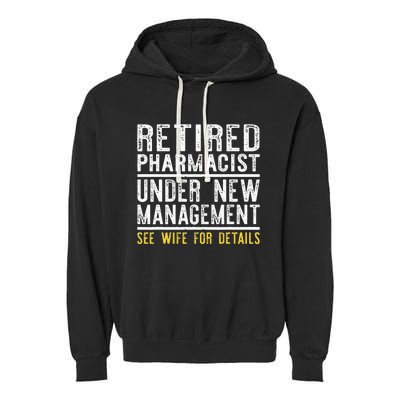 Funny Retirement Pharmacist Dad Retiring Party Humor Garment-Dyed Fleece Hoodie