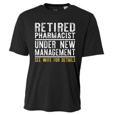 Funny Retirement Pharmacist Dad Retiring Party Humor Cooling Performance Crew T-Shirt