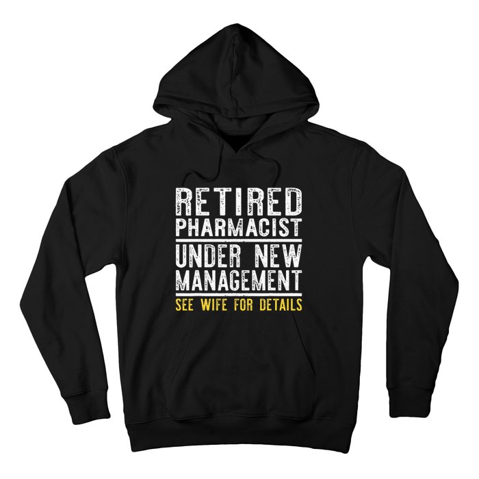 Funny Retirement Pharmacist Dad Retiring Party Humor Hoodie