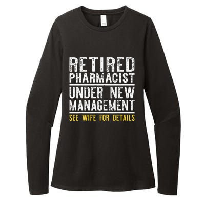 Funny Retirement Pharmacist Dad Retiring Party Humor Womens CVC Long Sleeve Shirt