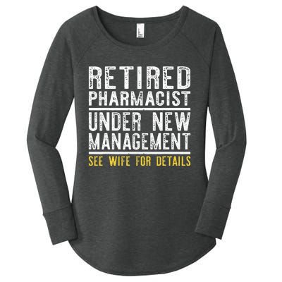 Funny Retirement Pharmacist Dad Retiring Party Humor Women's Perfect Tri Tunic Long Sleeve Shirt