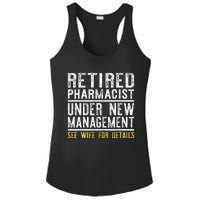 Funny Retirement Pharmacist Dad Retiring Party Humor Ladies PosiCharge Competitor Racerback Tank