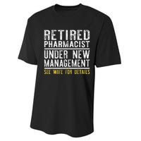 Funny Retirement Pharmacist Dad Retiring Party Humor Performance Sprint T-Shirt