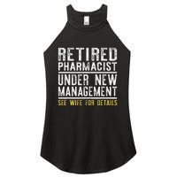 Funny Retirement Pharmacist Dad Retiring Party Humor Women's Perfect Tri Rocker Tank